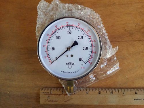 Winters Pressure Gauge # 326 4 1/2&#034; 1/4 NPT 0-300 PSI/KPA Brand New and Unused