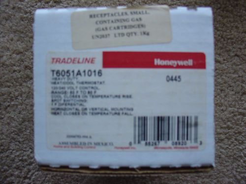 HONEYWELL T6051A1016 Heavy Duty 50-80°F Range Thermostat