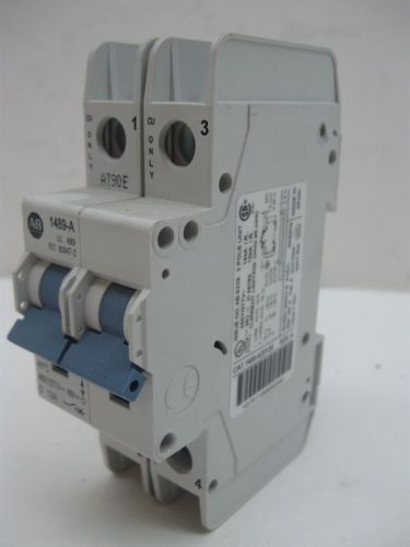 Allen bradley 1489-a2d130 circuit breaker 2 pole, 13 amp, 480y/277v for sale