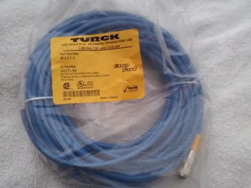 TURCK  rk 4.21T-12 Blue Euro-Fast Cordset Namur 12 meter