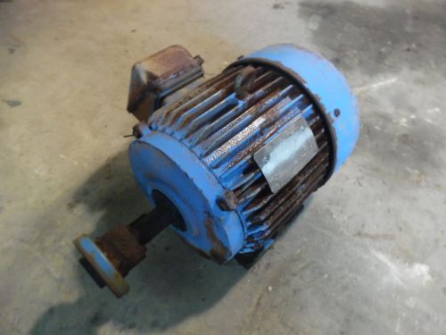 TOSHIBA 7.5 HP WORLD SERIES MOTOR MOD:BY752FLF2JC #625-706 PH:3 230/460V USED