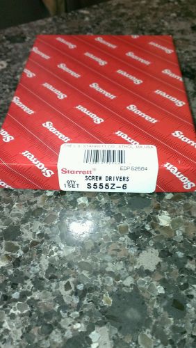 Nib Starrett jewlers screw drivers# s555z-6