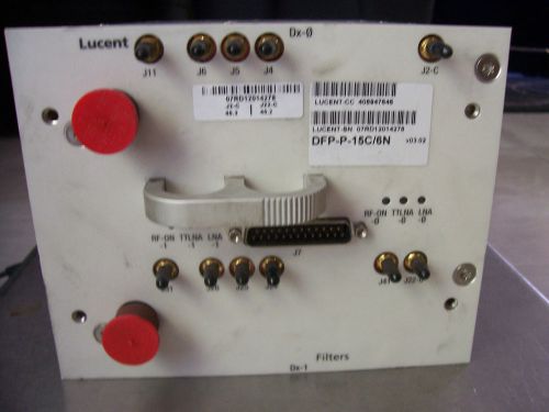 Lucent dx 0 dx 1 dfp p 15c / 6n microwave filter dual duplex fast ship for sale