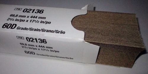 3M Production File Sheet 60D Grit,2 3/4&#034; X 17 1/2&#034; (Box of 100)  02136 (346U)