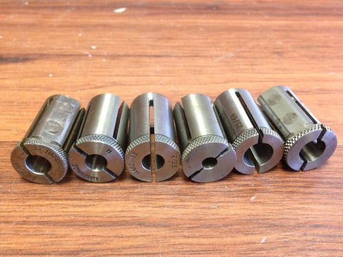 LOT OF HARDINGE 5/8 &#034; OD BUSHING 23/64 9/32 5/16 H 12 25/64