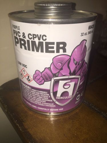 Hercules 60420 Purple PVC &amp; CPVC Primer 32 oz. FREE Shipping