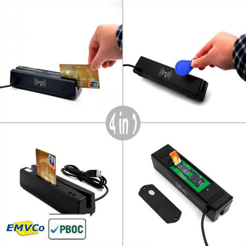 New zcs160 4-in-1 magnetic card reader+emv/ic chip/rfid/ psam card reader&amp;writer for sale