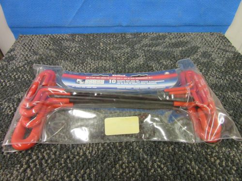 10 EKLIND HEX T KEY HANDLE SET 53910 3/32 7/64 1/8 9/64 5/32 3/16 7/32 3/8 NEW