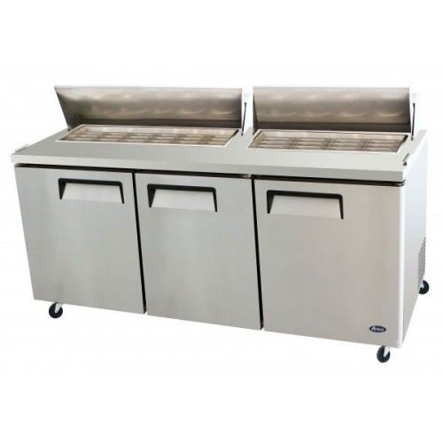 Atosa (3) Door Mega Top Sandwich Prep Table MSF8308