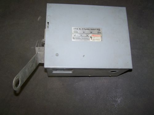 ITE RV461G XL-X FUSIBLE PLUG SWITCH 30 AMP 600 VOLT