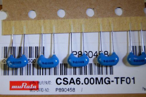 60pcs CSA6,00MG Ceramic resonator 6,00MHz R5,0 MURATA