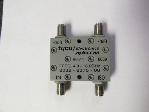 M/A-COM TYCO / ELECTRONICS 3dB HYBRID COUPLING 4.0 - 18.0GHZ  2032-6375