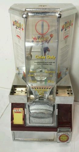 Basketball 25? Coin Shooter Tabletop Candy Machine Dispenser No Keys