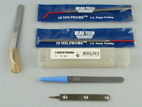 Lot of Excelta Lindstrom Peer-Oxel &amp; Beau Tech Tweezer &amp; Milprobe Tools