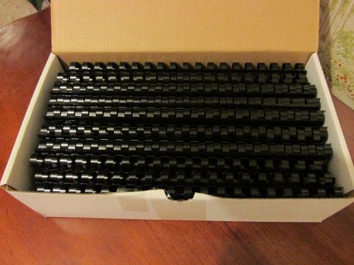 100 Piece 19 Ring 1/2 Inch Black General Binding Corporation GBC Binding Combs