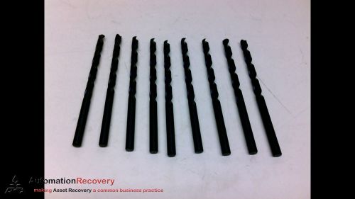 PRECISION 0180007 - PACK OF 9 - NUMBER 7, HSS BLACK OXIDE BIT, NEW*