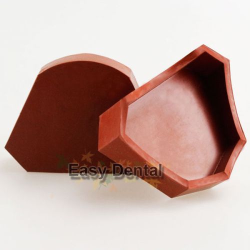 6pcs Dental Model Former Base Mold Plaster Mould Tray Silicone 3 sizes