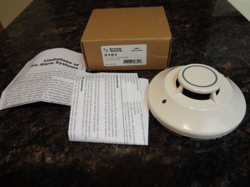 Brand new system sensor 5151 fixed 135f rate - of - rise heat detector free ship for sale