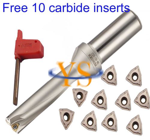 21.5mm x64.5mm depth u drill  indexable drill bit tool + 10pcs carbide insert for sale