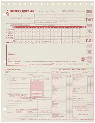 J. J. Keller J.J. Keller 8537 Large 5-in-1 Loose-Leaf Driver&#039;s Log Book