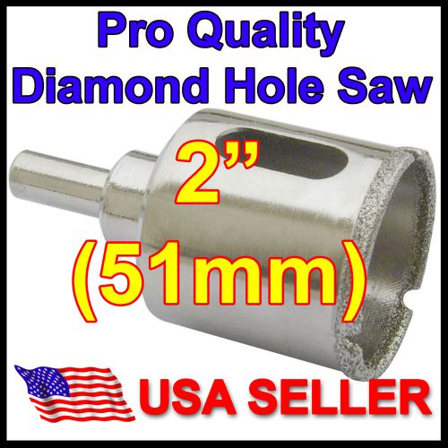 2&#034; in Pro Diamond Hole Saw 51mm Porcelain Granite Glass Floor Tile Concrete Rock