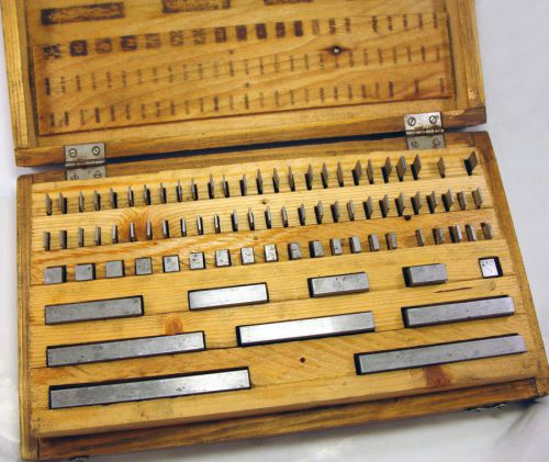 Soviet Metric Slip Gauge Block Set 0-100mm 83 pcs USED Grade 2  USSR