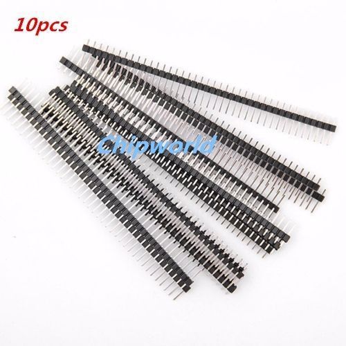 10pcs breakable pin header 40 Pin 1x40 Male 2.54