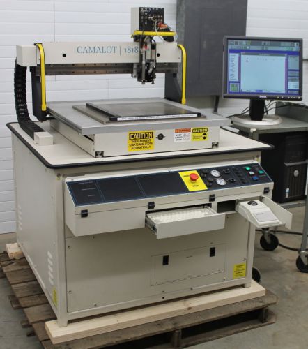 Fluid / glue dispenser, smt, camalot 1818, speedline clean, test video for sale