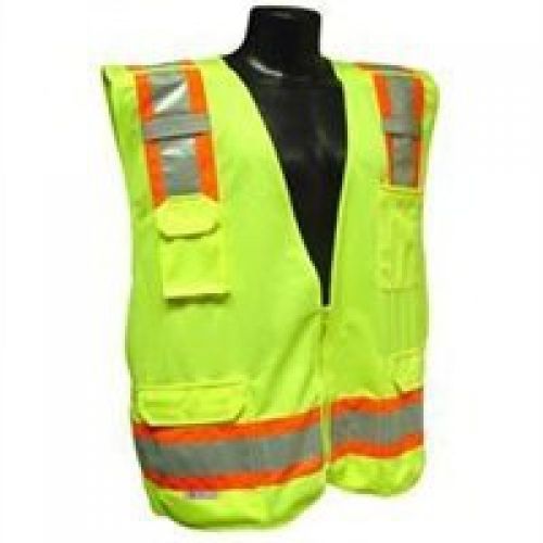 Radians SV46GM Class 2 Breakaway Survey Safety Vests, Two Tone Green, Medium