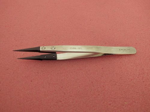 Excelta  159a-rt  tweezer, extra fine, 5 &#034;, stainless steel body for sale