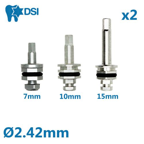 2x Dental Implant Abutment Hex Driver 2.42 mm For Dentist Ratchet Insert