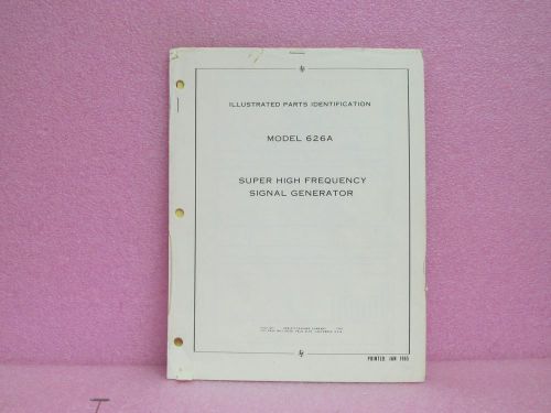 Agilent/HP Manual 626A SHF Signal Generator Illustrated Parts Breakdown (1/65)