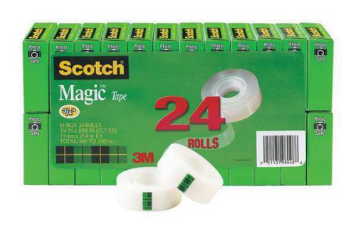 3M (810K24) Invisible Tape 810K24, 3/4 in x 1000 in x 0 in (19 mm x 25