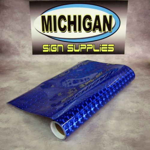 24&#034; x 10 YARDS  Metallized Race Car Vinyl: Multi-Lens  Blue