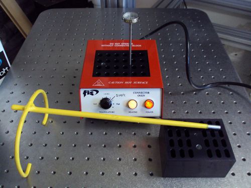 FIS FIBEROPTIC CONNECTOR HEAT OVEN WITH RACK THERMOMETER AND TWO CONNECTORS
