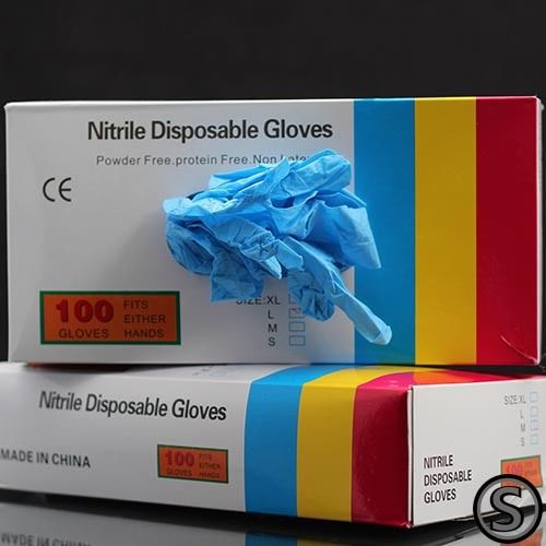 Blue Nitrile Gloves Disposable Non-Latex Powder-Free (as low as $4.50/box)