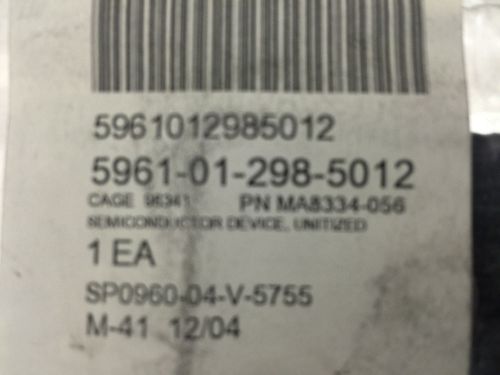 5961-01-298-5012 Unitized Semiconductor Devices C.A.E.S.Inc. #MA8334-056