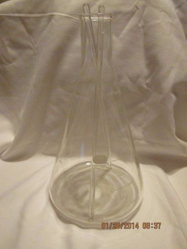 Pyrex 4980 4000ml Erlenmeyer Flask w/2 Glass Stir Rods