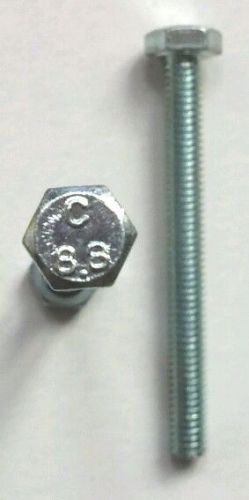 M6 -1.00 x 30 MM (FT) Coarse Class 8.8 Hex Cap Screw (Bolt) Zinc Plated Pk 100