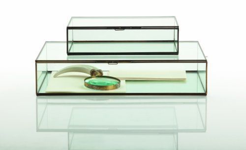 Arteriors Fuller Large Glass Document Box