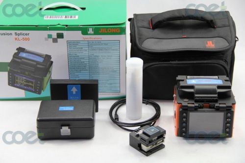 Orginal jilong kl-500 fusion splicer with fiber cleaver/fiber splicing machine for sale