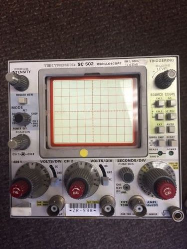 Tektronix SC 502 Oscilloscope 15 mhz plug in