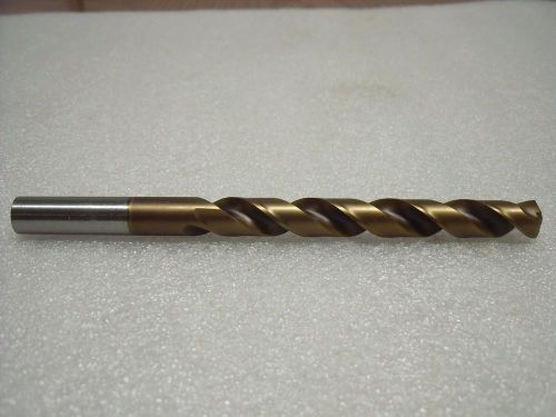 .3750 3/8&#034; jobbers 130 degree &#034;s&#034; split point ticn cobalt drill bit - 1 pc for sale