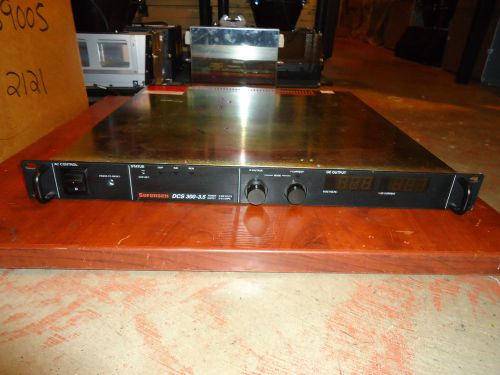 SORENSEN, DCS 300-3.5 POWER SUPPLY UNIT,PARTDCS300-3.5EM51, USED #A