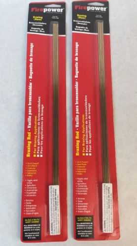 Firepower bronze bare brazing rods 2 pack 14&#034; 1440-0401 1431wq.1c for sale