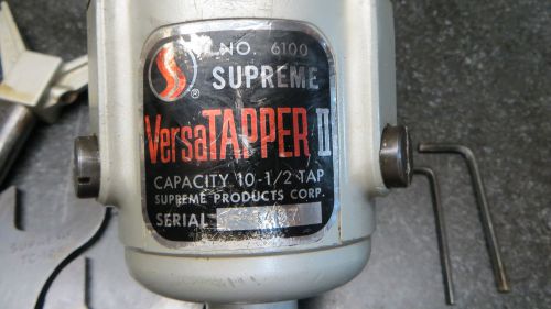 Tapping head-  versatapper #10 to 1/2&#034;   (#8 to 5/8&#034;)  w/original manual &amp; box for sale