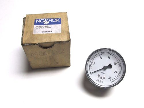 NIB .. NOSHOK Pressure Gauge Cat# 25-210-30 Oz/in2 (Range 0-30)  ... VM-47C