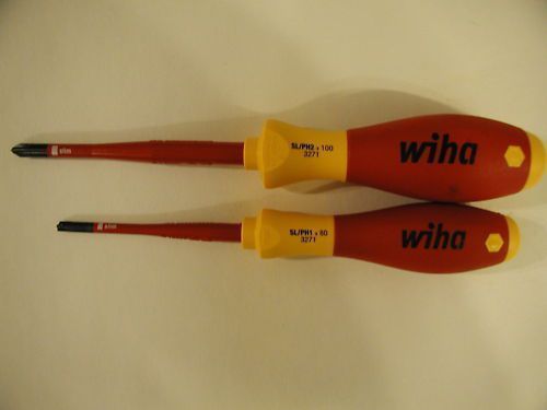 Wiha 2 Pc. SlimLine Insulated Terminal Tip Screwdriver Set 30746