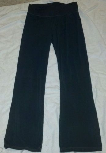 GGO Organic Fine Clothiers Bamboo Rayon Fluid Knit Flare Yoga Lounge Pants LARGE