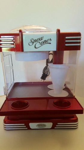 Nostalgia Snow Cone Maker Machine Electric Ice Shaver VALUE VINTAGE RARE RETRO